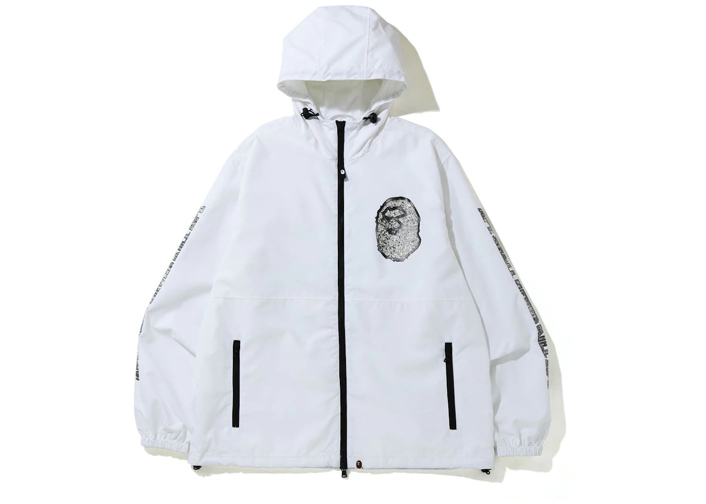 BAPE Jewelry Motif Wide Hoodie Jacket White