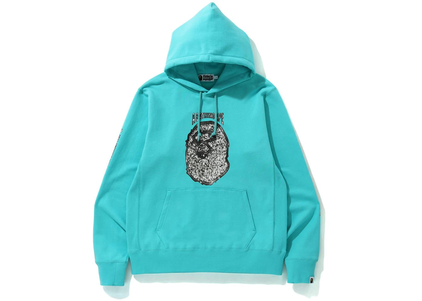 BAPE Jewelry Motif Wide Pullover Hoodie Sax