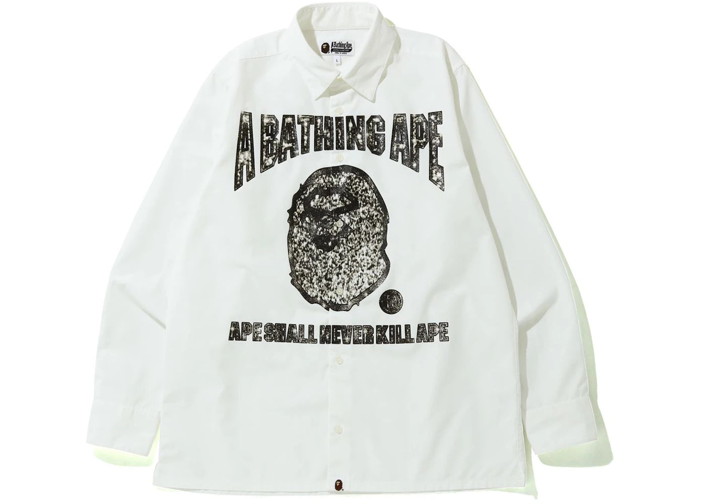 BAPE Jewelry Motif Wide Shirt White