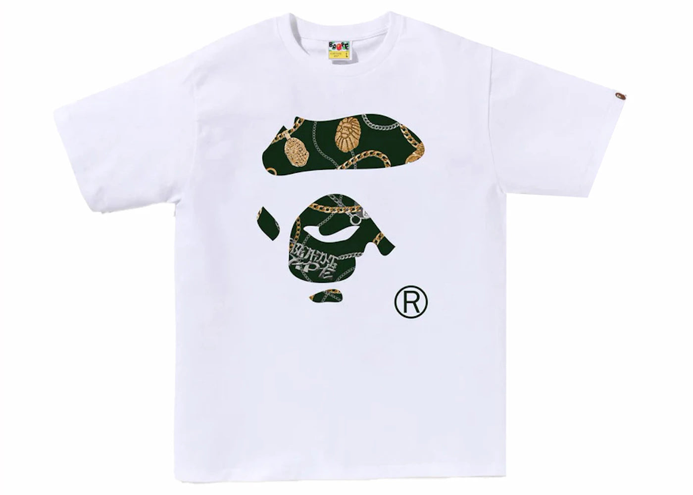 BAPE Jewels Ape Face Tee White