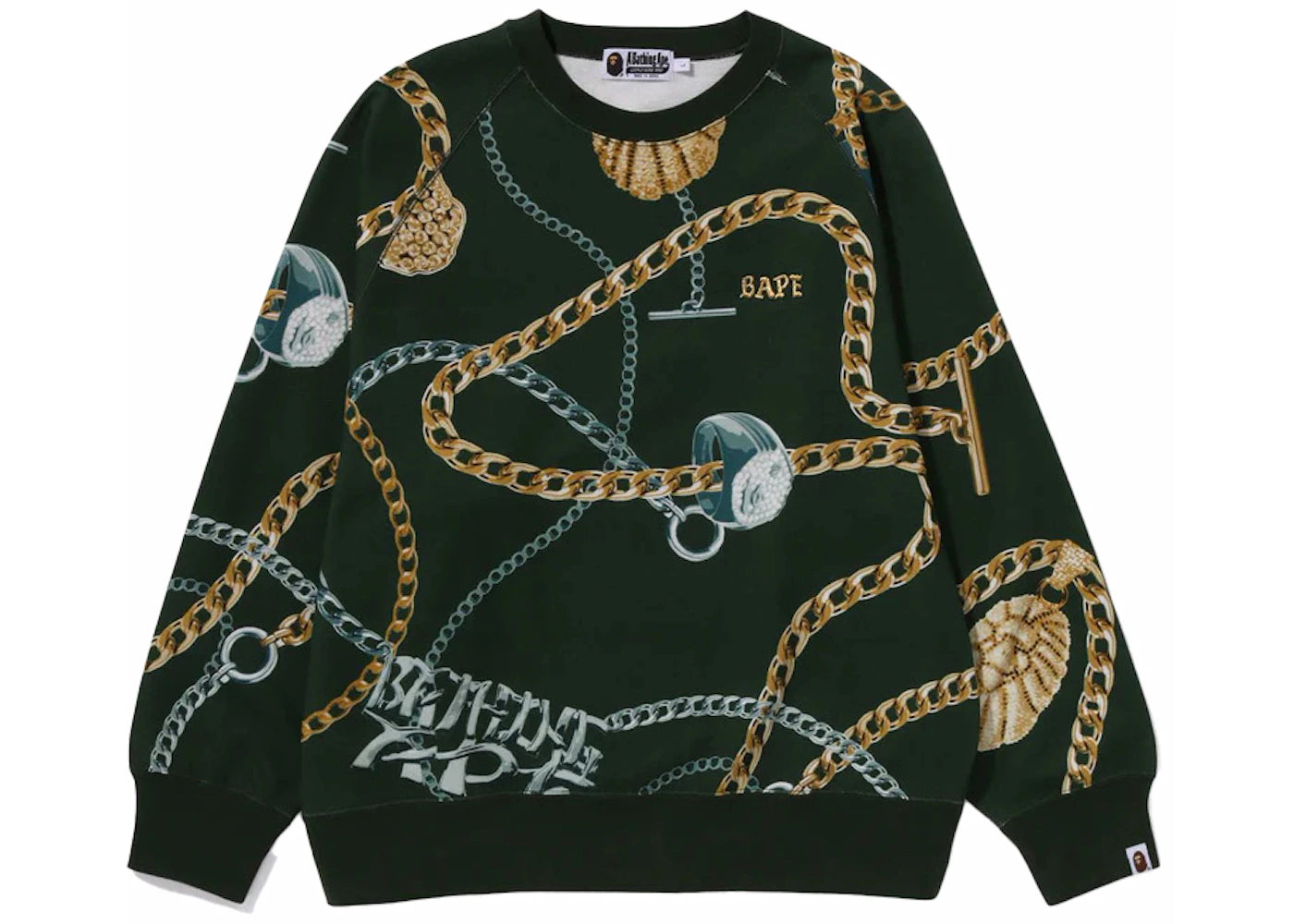 BAPE Jewels Crewneck Green