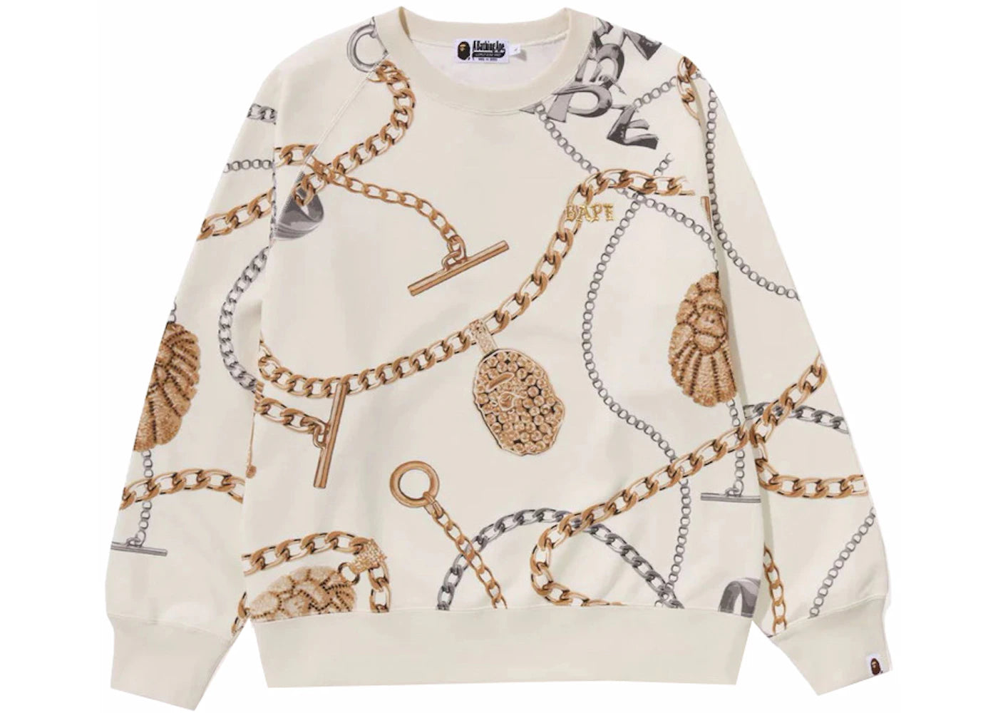 BAPE Jewels Crewneck Ivory
