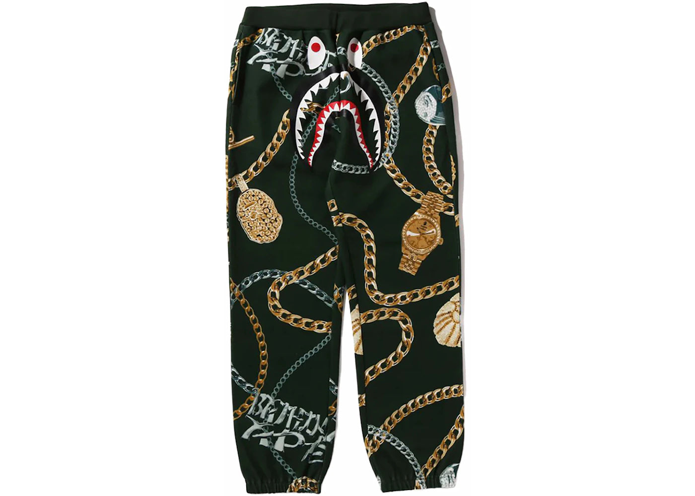 BAPE Jewels Shark Sweatpant Green