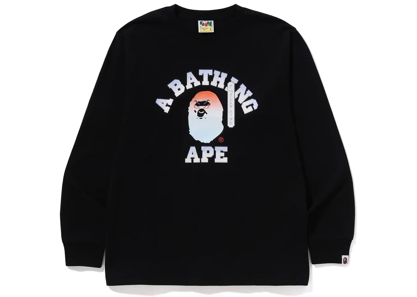 BAPE Kabuki Head L/S Tee Black