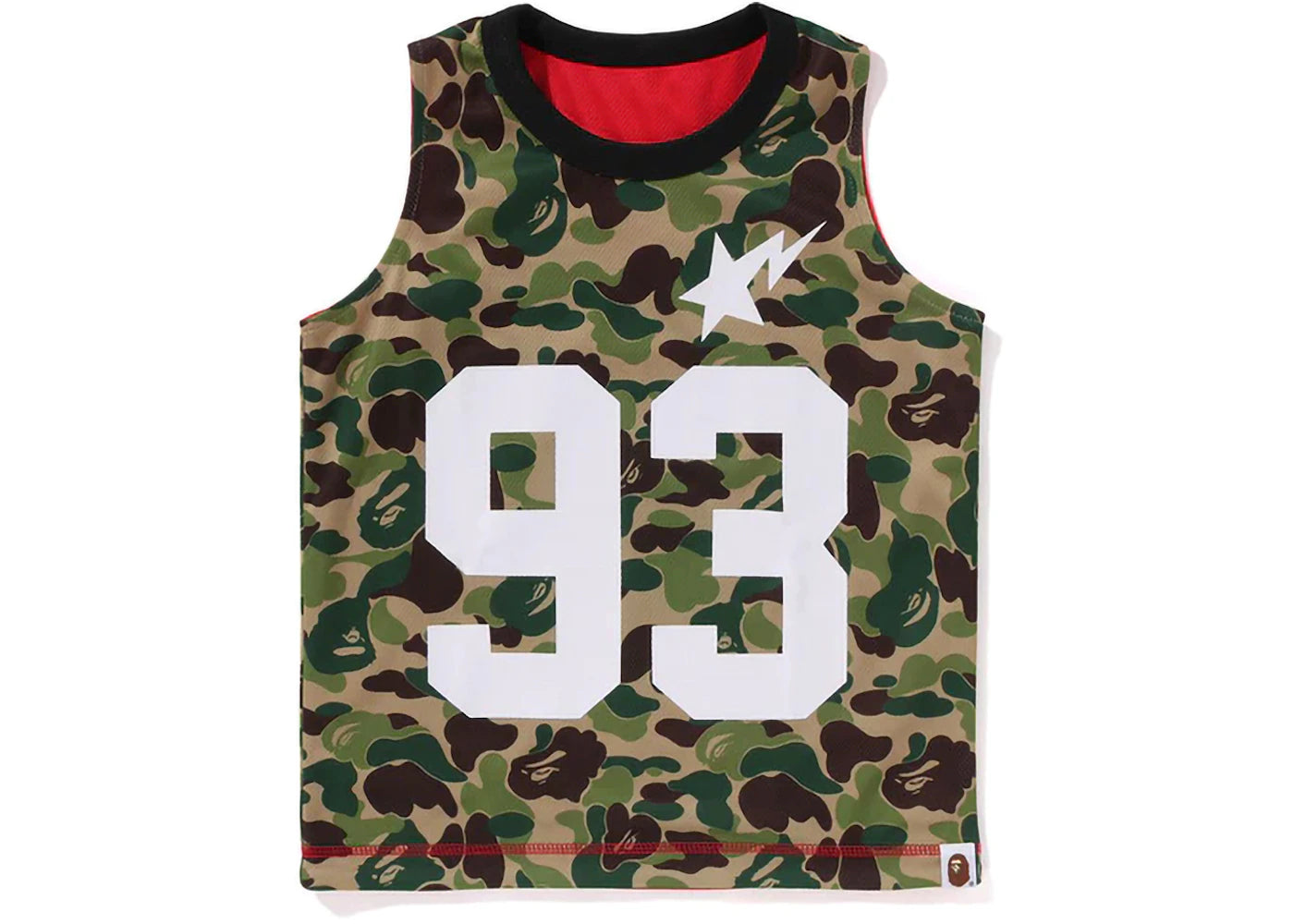 BAPE Kids' ABC Camo Mesh Reversible Tank Top Green