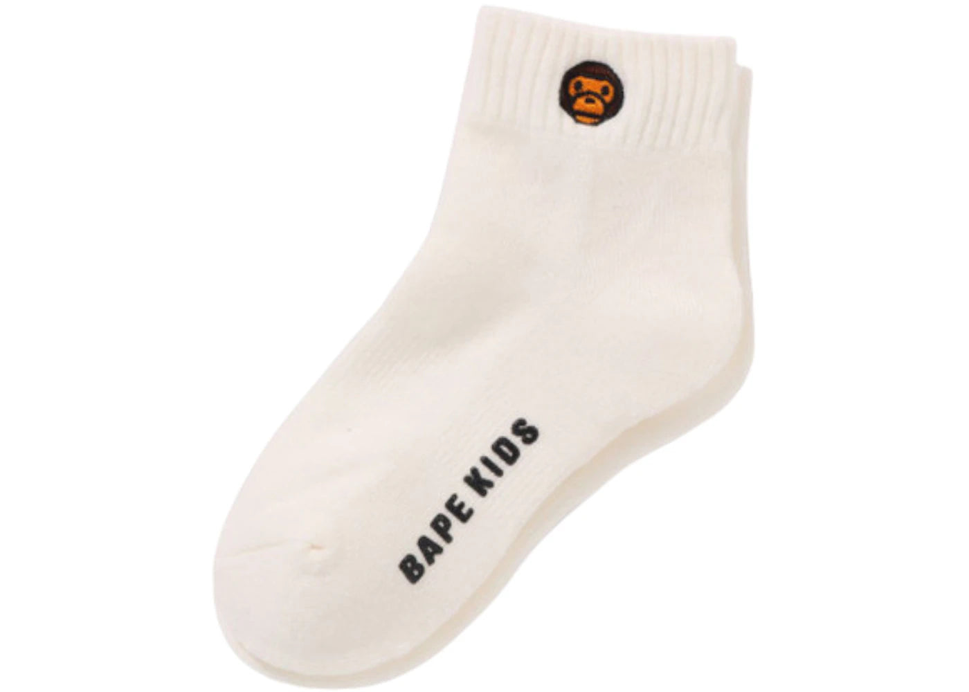 BAPE Kids Baby Milo One Point Socks White