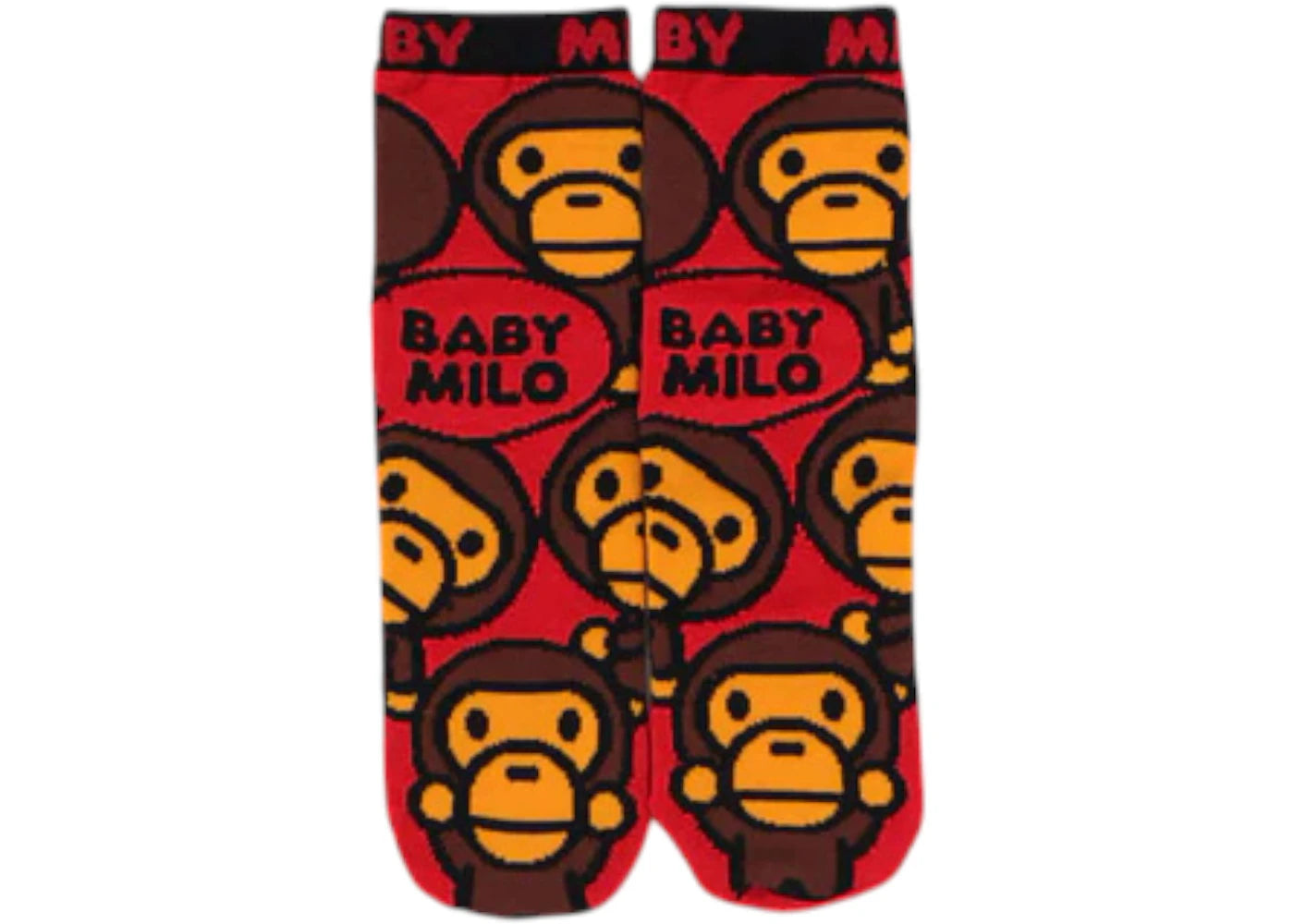 BAPE Kids Baby Milo Socks Red