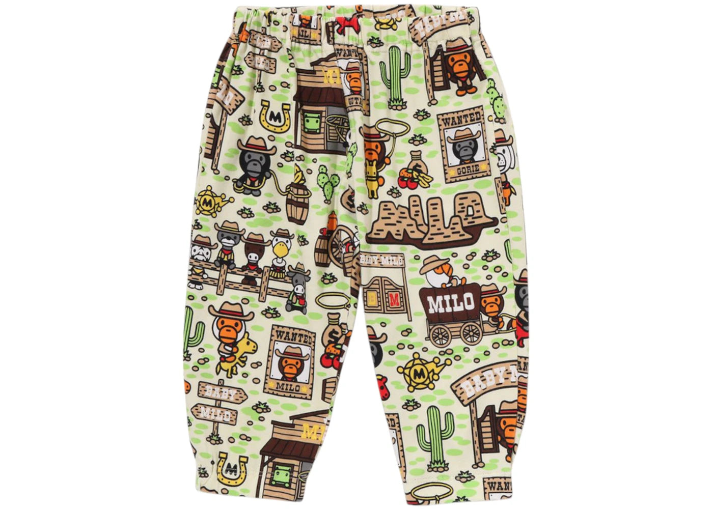 BAPE Kids Baby Milo Western Pattern Baby Pants Multicolor