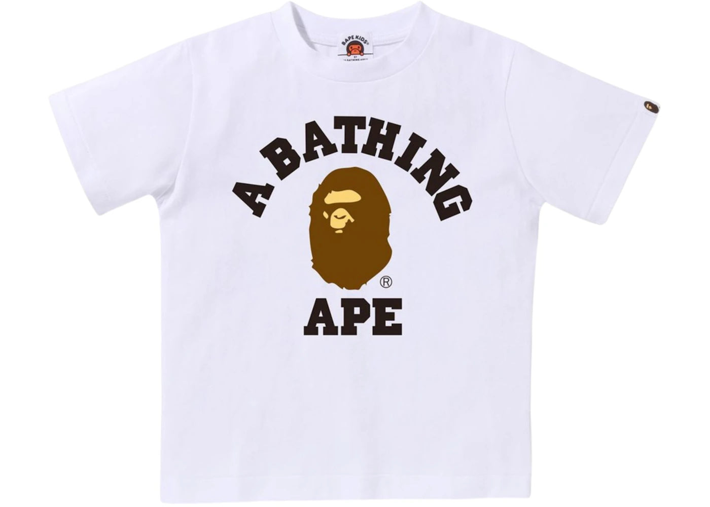 BAPE Kids College Tee White