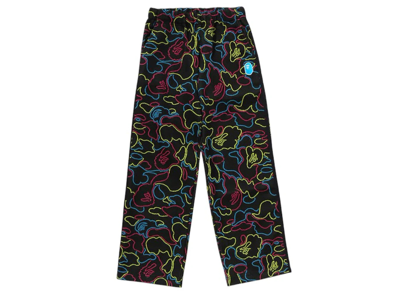 BAPE Kid's Neon Camo Jacquard Track Pants Multi