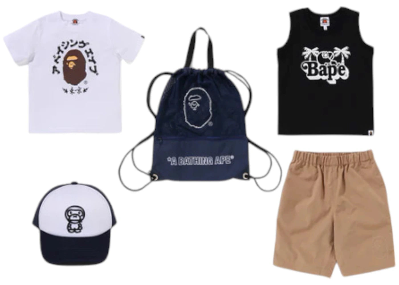 BAPE Kids Summer 2025 Bag Bundle Black