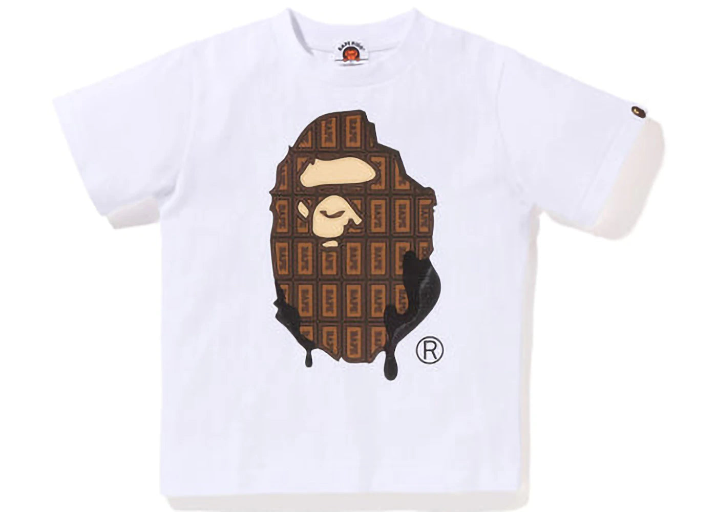 BAPE Kids Valentine Chocolate Ape Head Tee (SS23) White