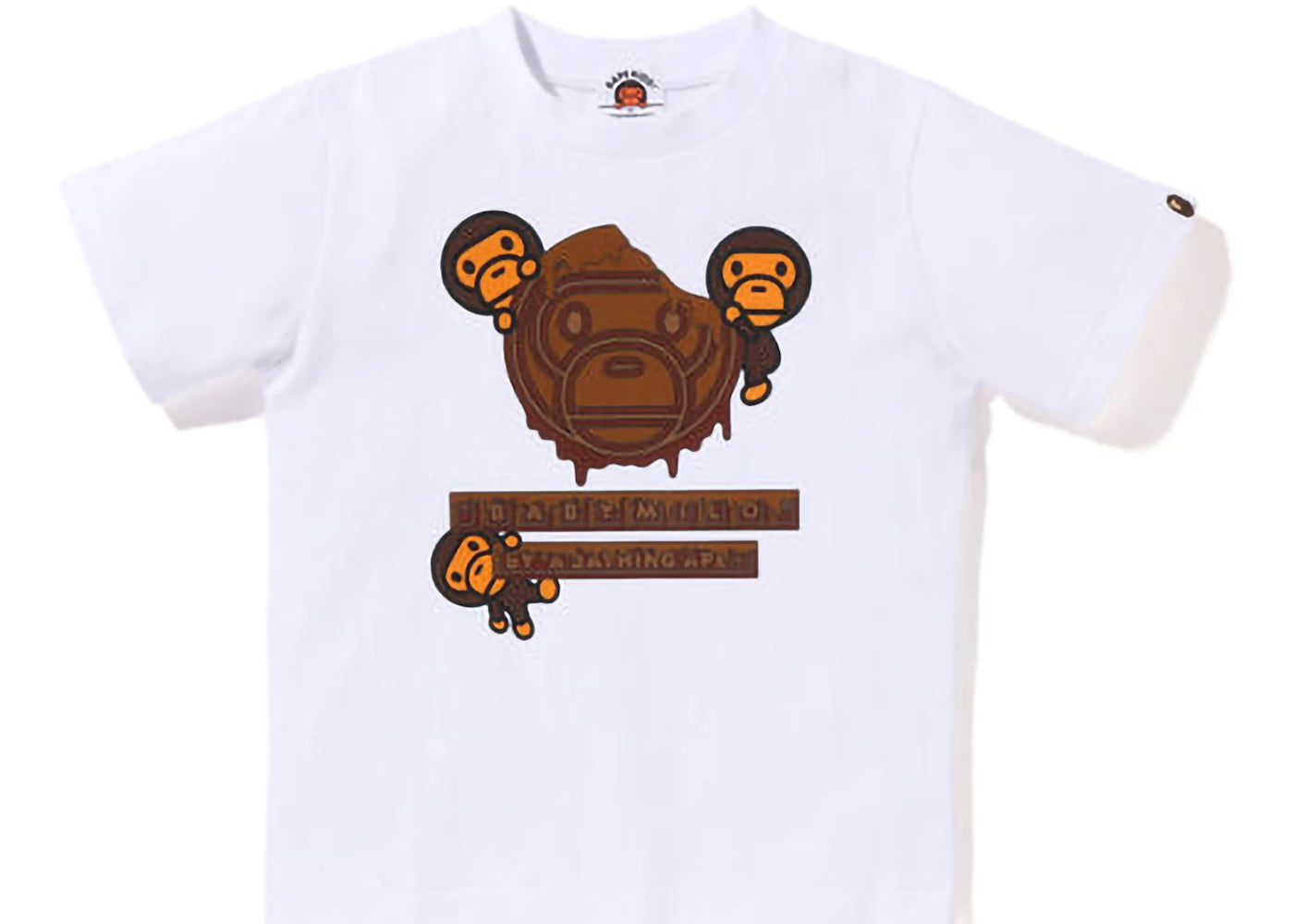 BAPE Kids Valentine Chocolate Baby Milo Tee (SS23) White