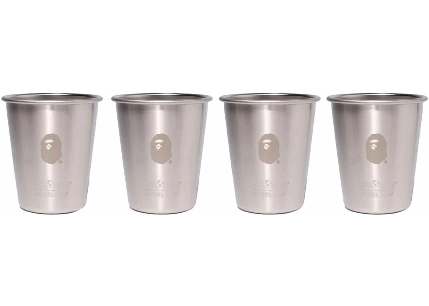 BAPE Klean Kanteen Steel Cup 10oz Set Silver
