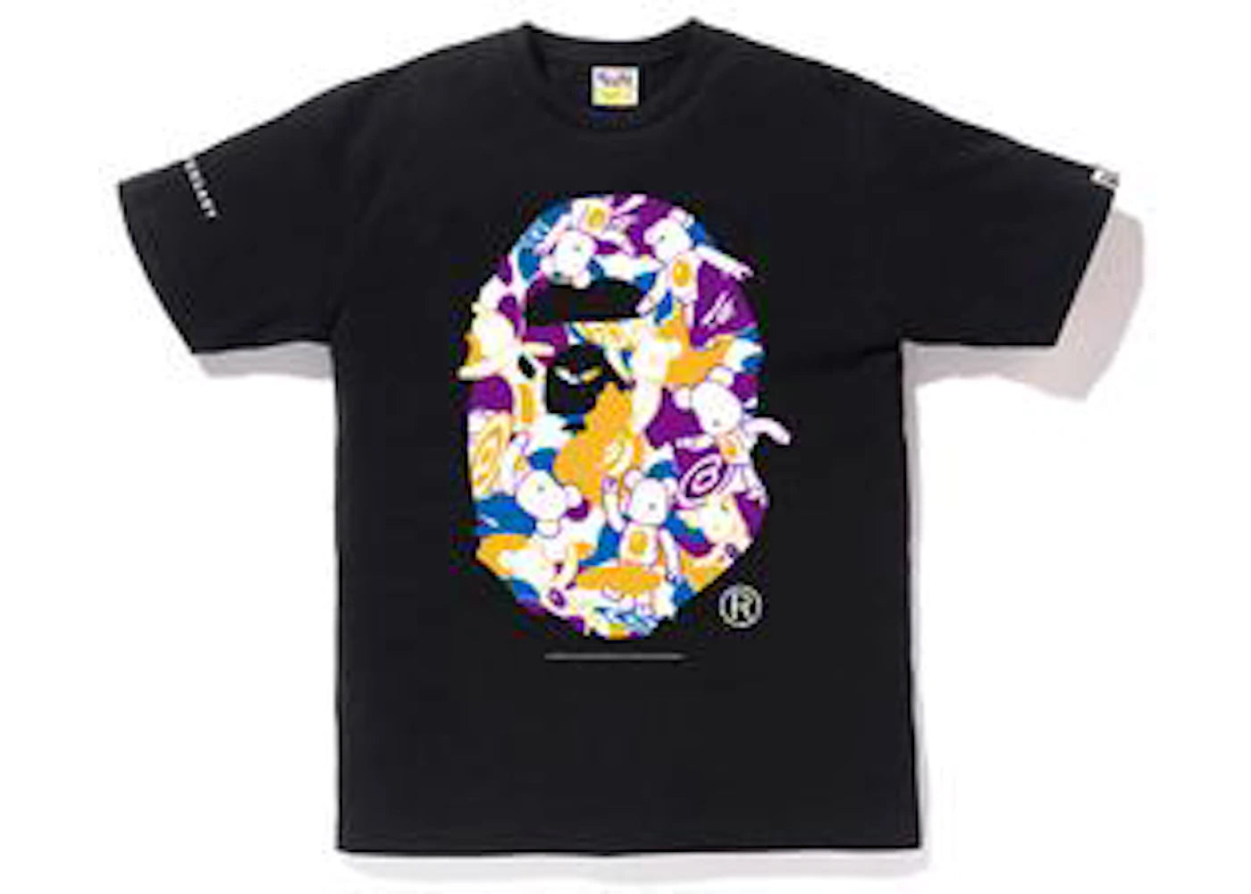 BAPE LA 1st Anniversary Camo Medicom Bear Tee Black