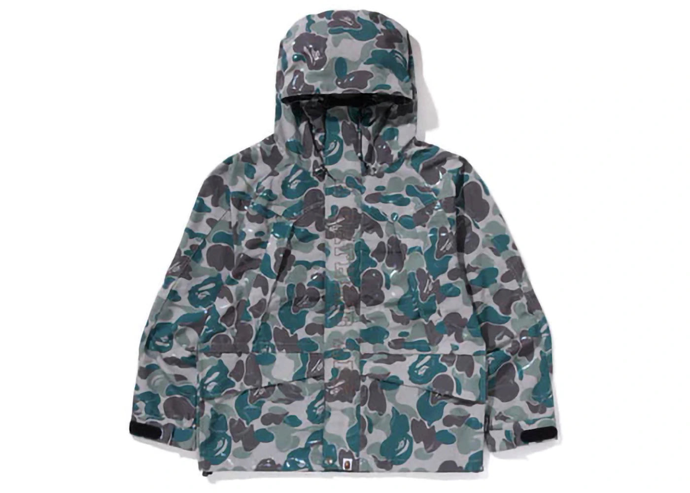 BAPE Laminated Camo Snowboard Jacket Beige