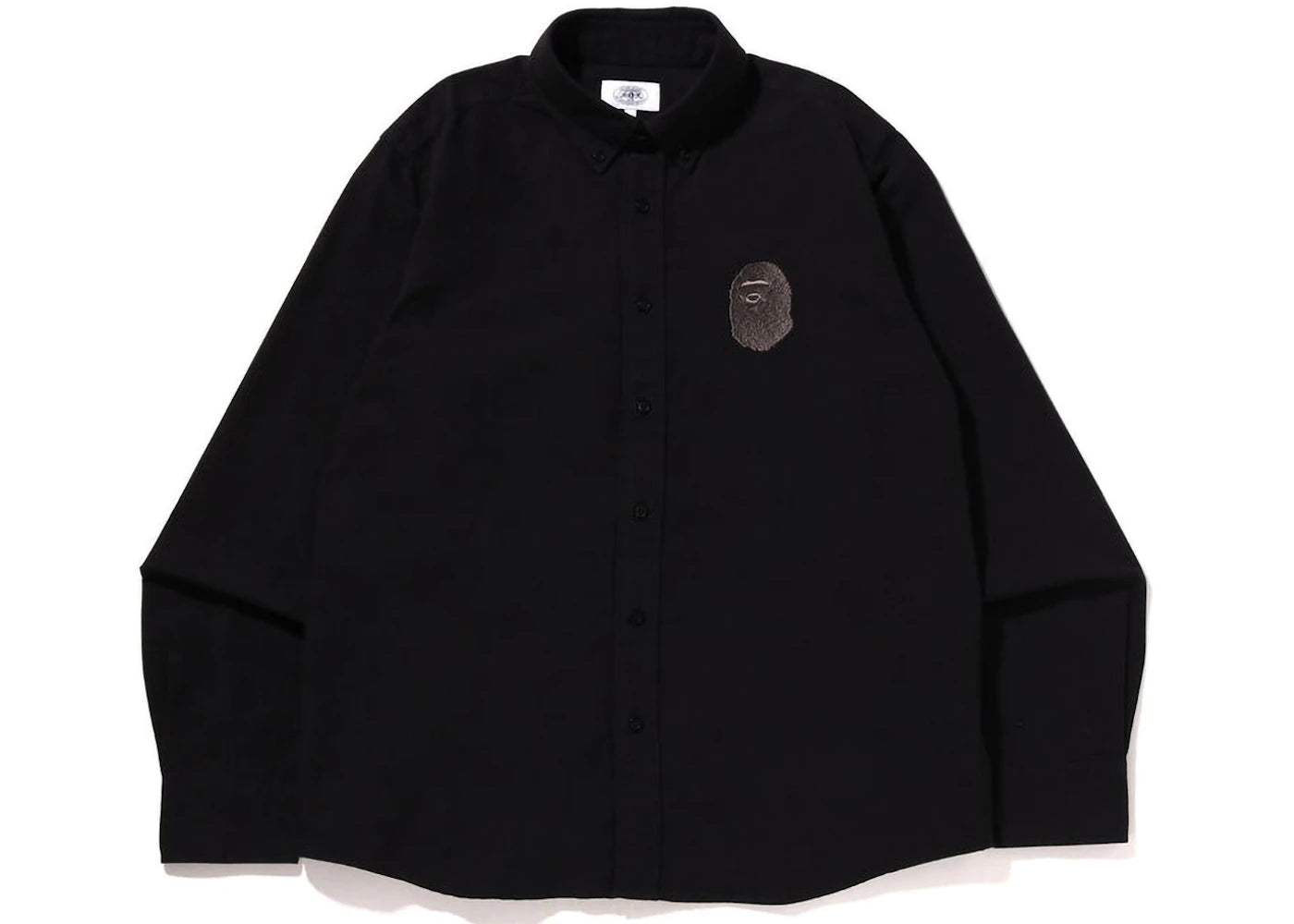BAPE Large Ape Head Oxford BD Shirt Black