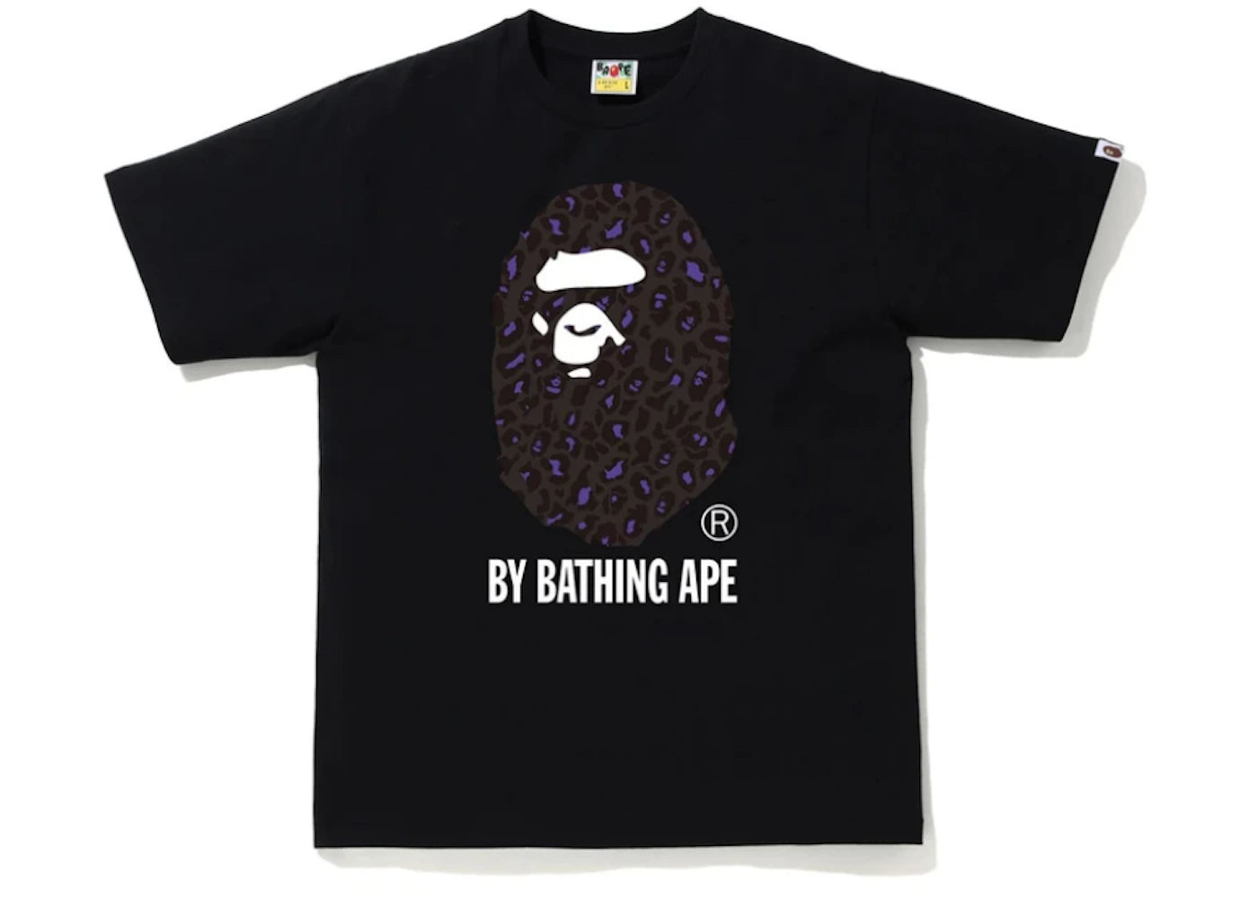 BAPE Leopard By Bathing Ape Tee Black/Purple