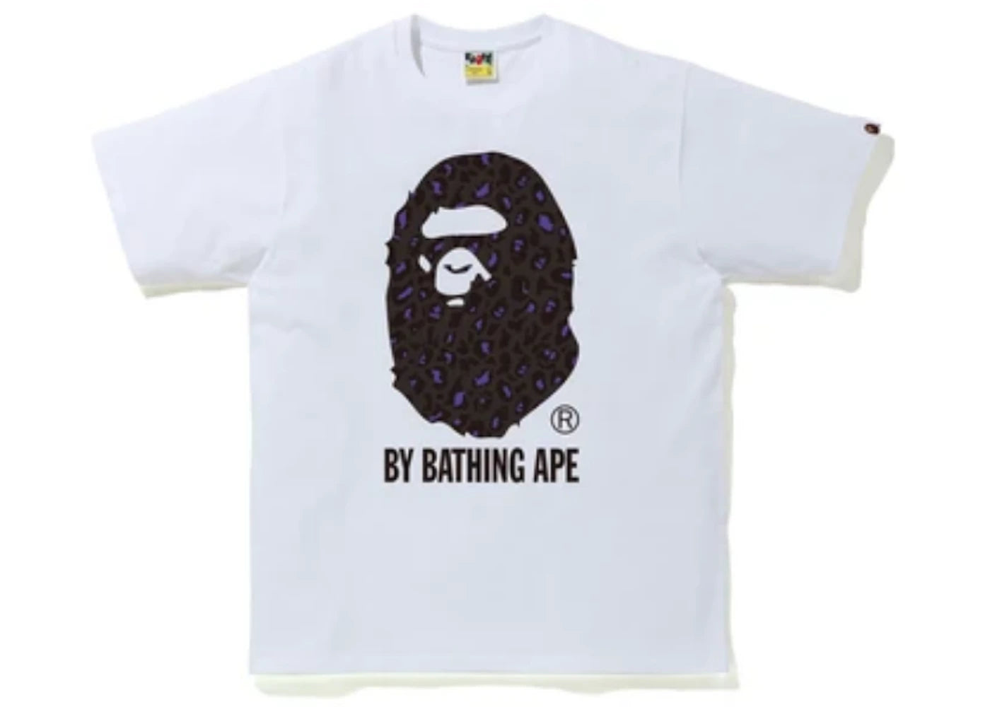 BAPE Leopard By Bathing Ape Tee White/Purple