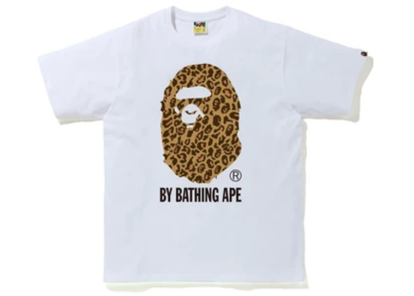 BAPE Leopard By Bathing Ape Tee White/Yellow