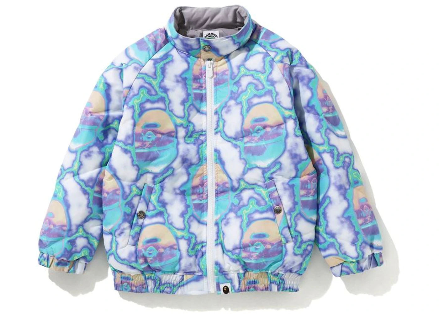 BAPE Lightening Down Jacket Blue