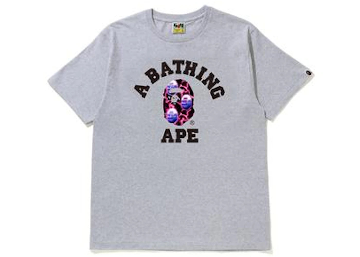 BAPE Lightning College Tee Grey/Black