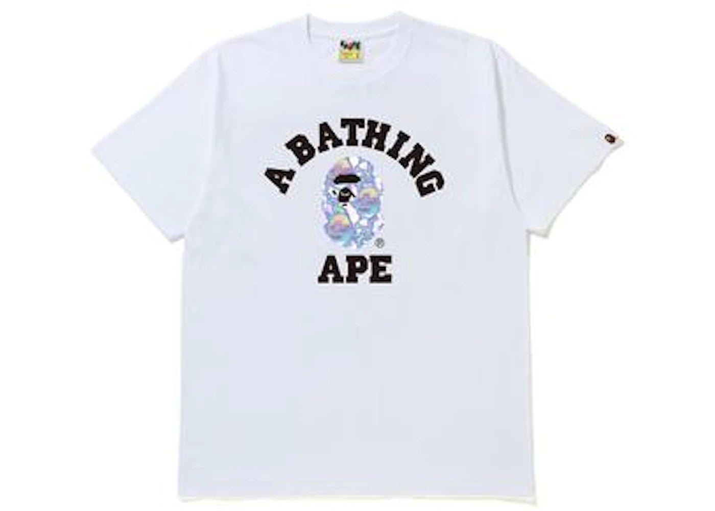 BAPE Lightning College Tee White/Blue