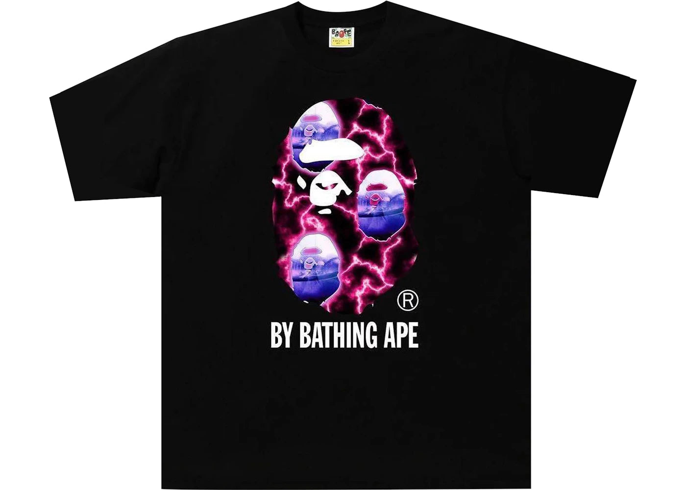 BAPE Lightning Relaxed Fit Tee Black