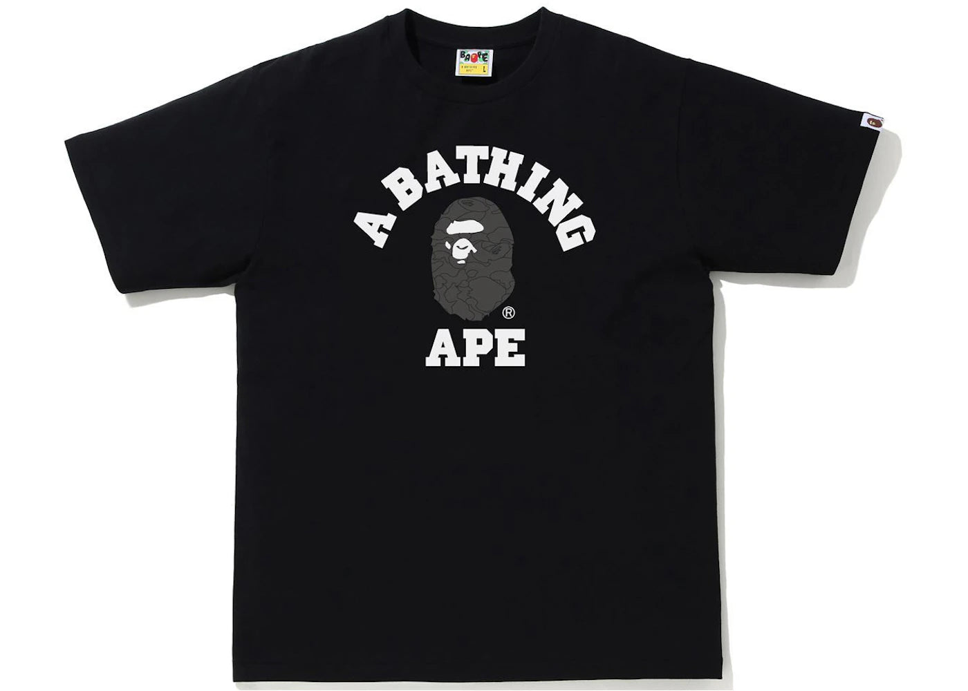 BAPE Line 1st Camo College Tee Black/Black