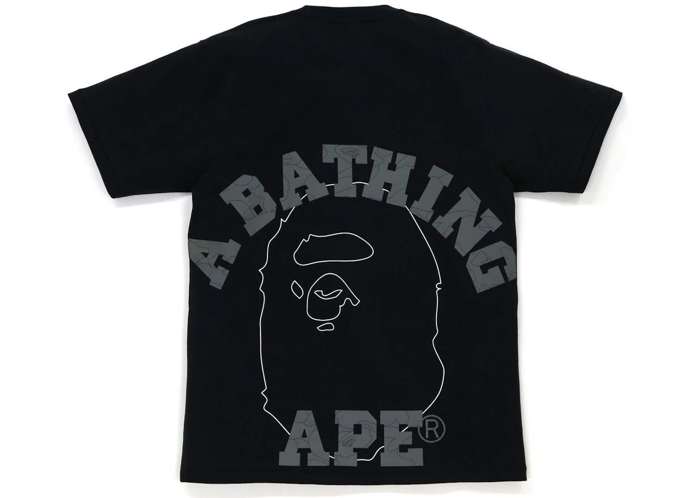 BAPE Line 1st Camo Face Over College Tee Black/Black