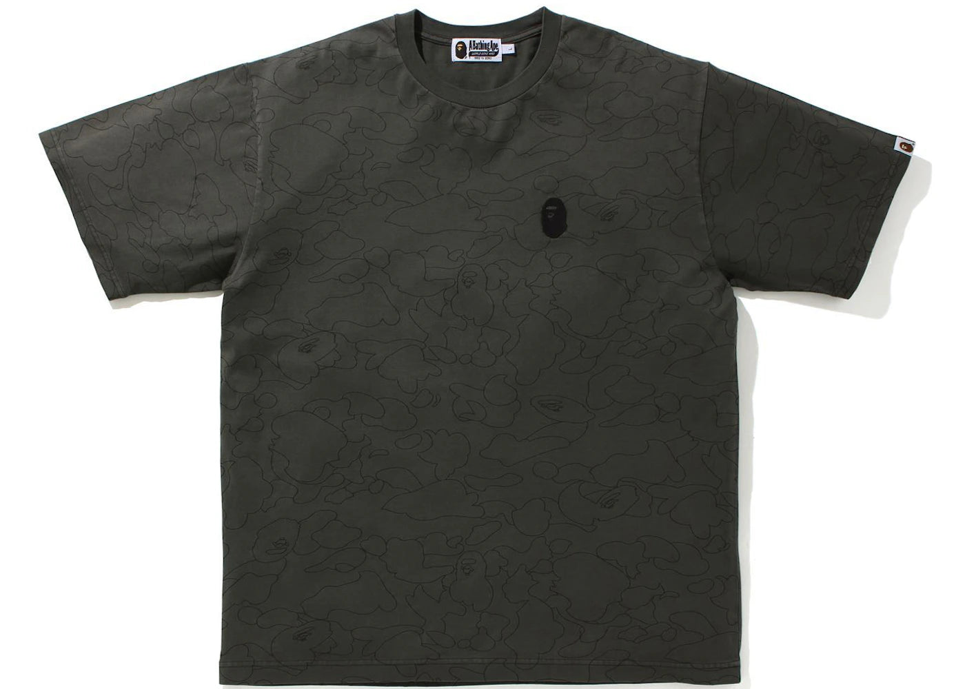 BAPE Line 1st Camo Washed Relaxed Fit Tee Black