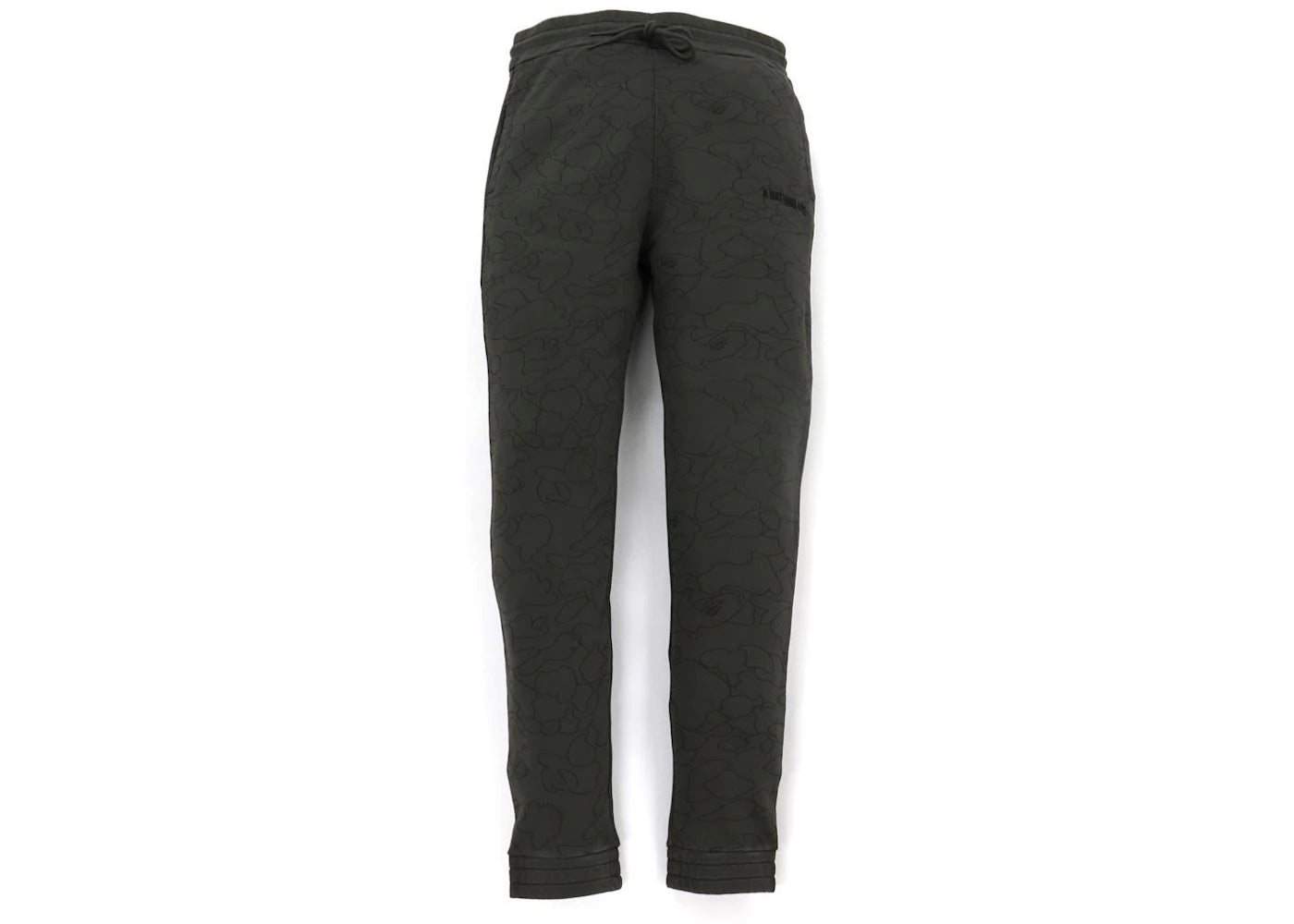 BAPE Line 1st Camo Washed Slim Fit Sweat Pants Black