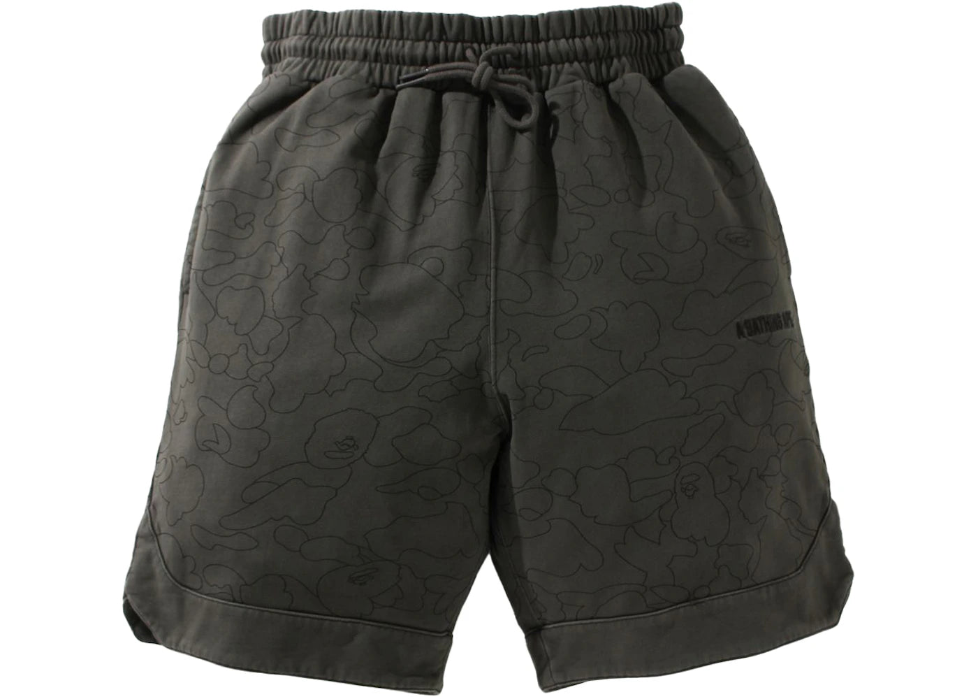 BAPE Line 1st Camo Washed Sweat Wide Fit Basketball Shorts Black