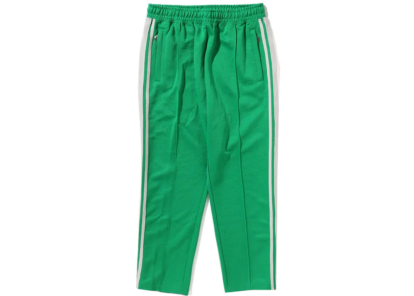 BAPE Line Camo Jacquard Loose Fit Sweatpants Green