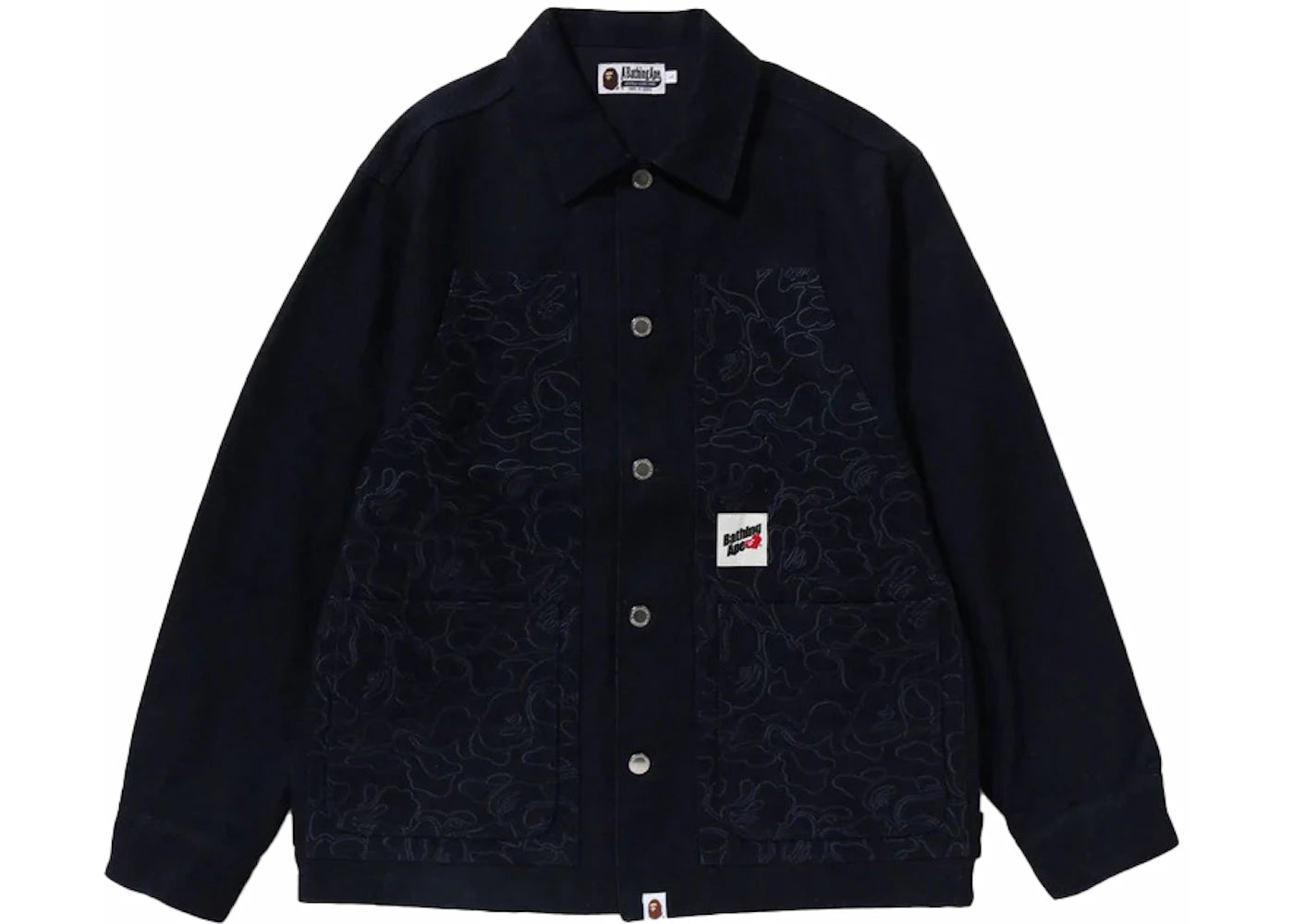 BAPE Line Camo Patch Work Jacket Indigo
