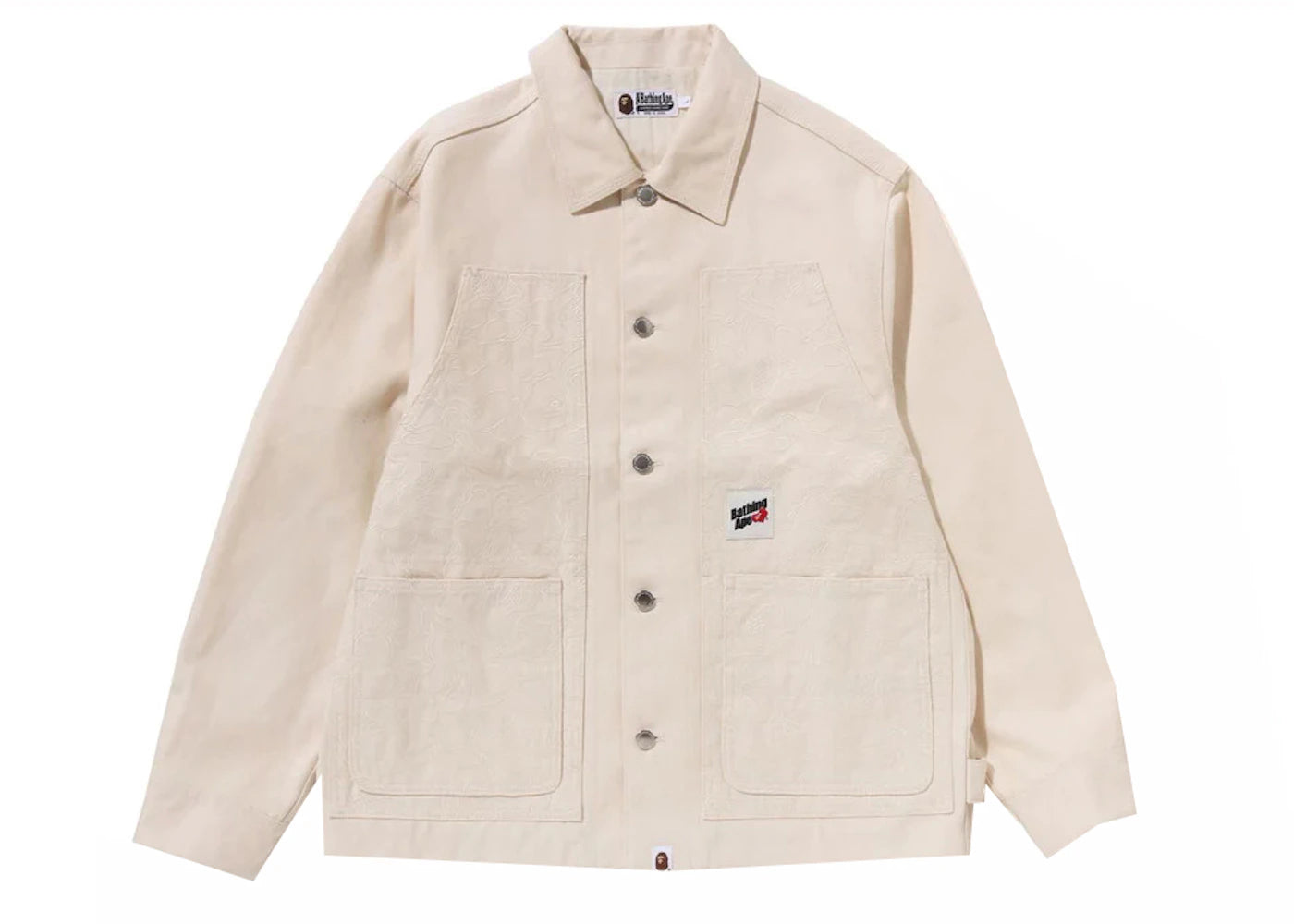 BAPE Line Camo Patch Work Jacket Ivory