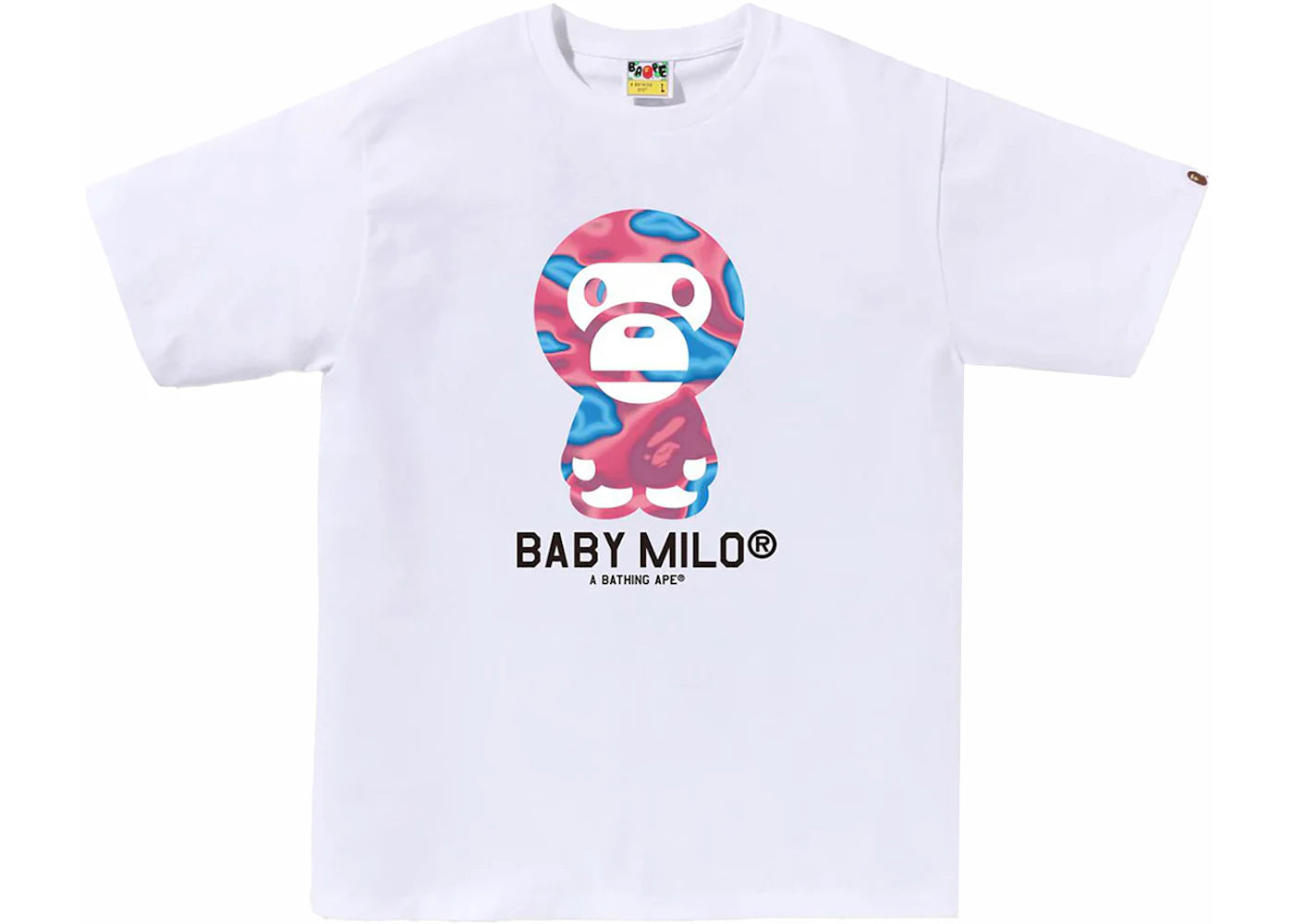 BAPE Liquid Camo Baby Milo Tee White/Pink