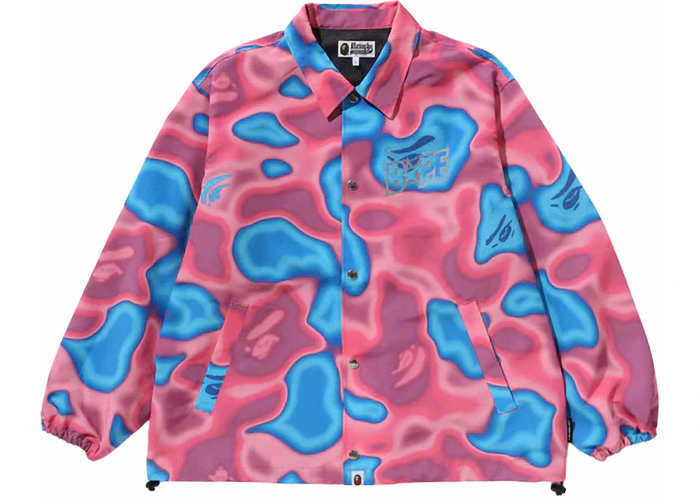 BAPE Liquid Camo Bape Sta Relaxed Fit Coach Jacket Pink