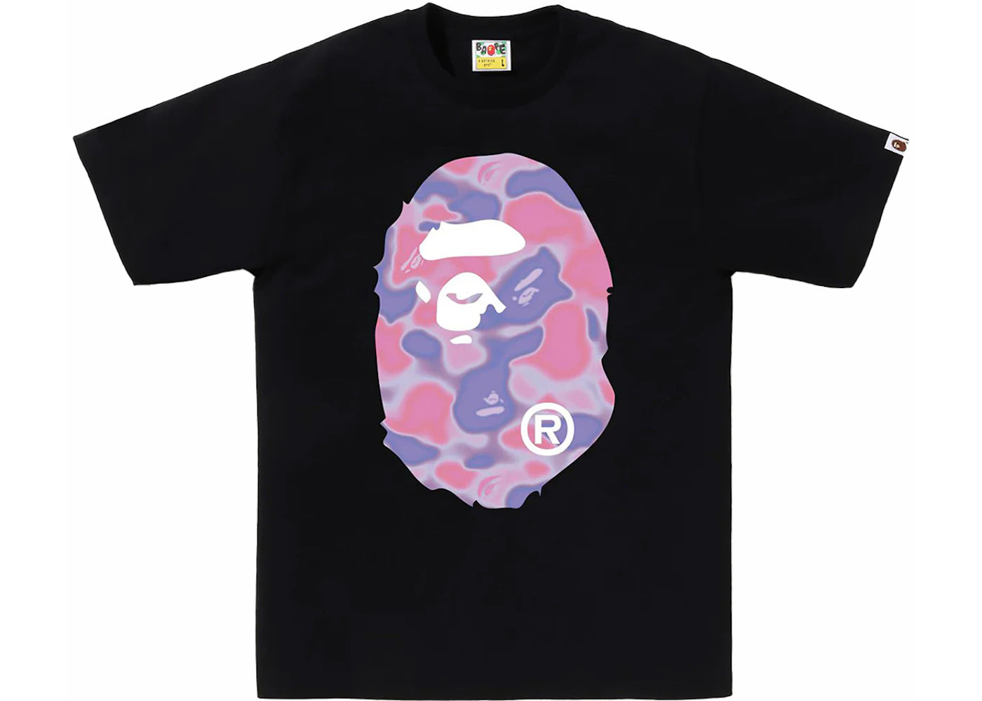 BAPE Liquid Camo Big Ape Head Tee (SS24) Black