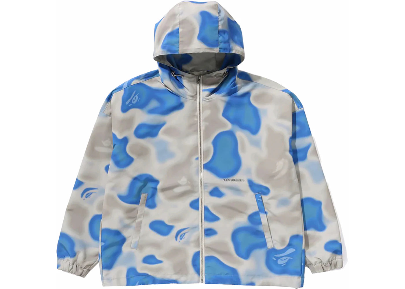 BAPE Liquid Camo Hoodie Jacket Blue