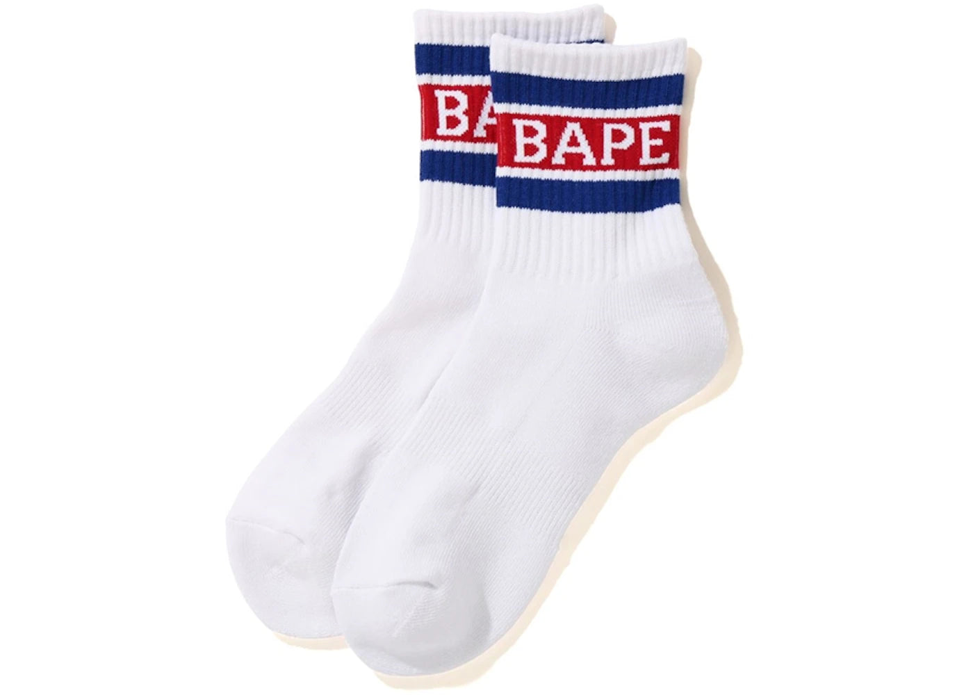 BAPE Logo Ankle Socks Blue