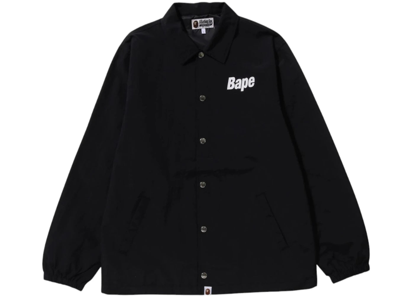 BAPE Logo Coach Jacket Black