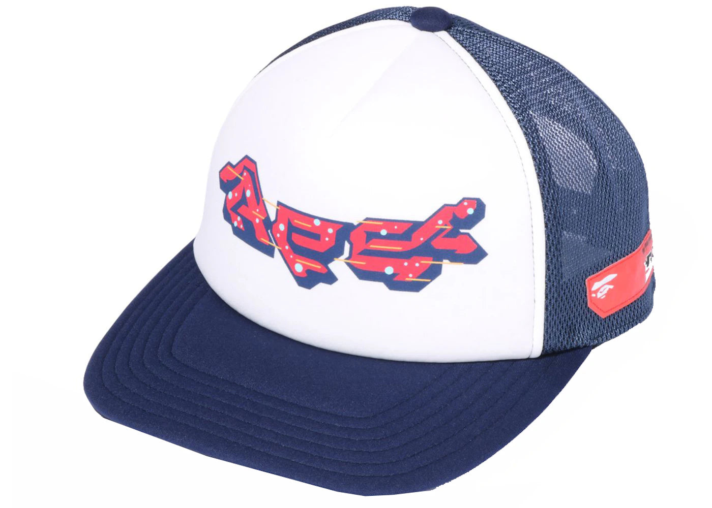 BAPE Logo Mesh Cap Navy