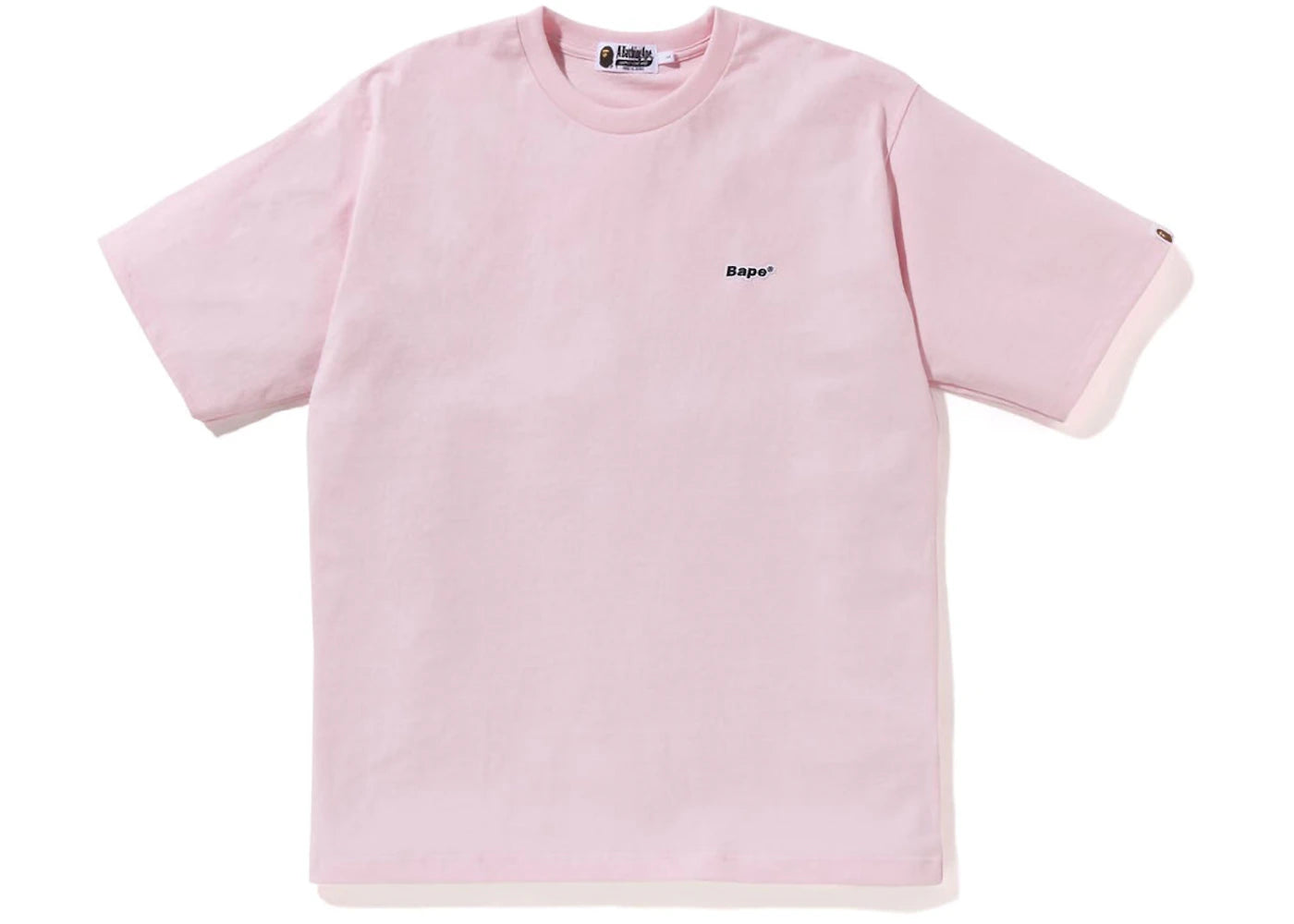 BAPE Logo One Point Relaxed Fit Tee Pink