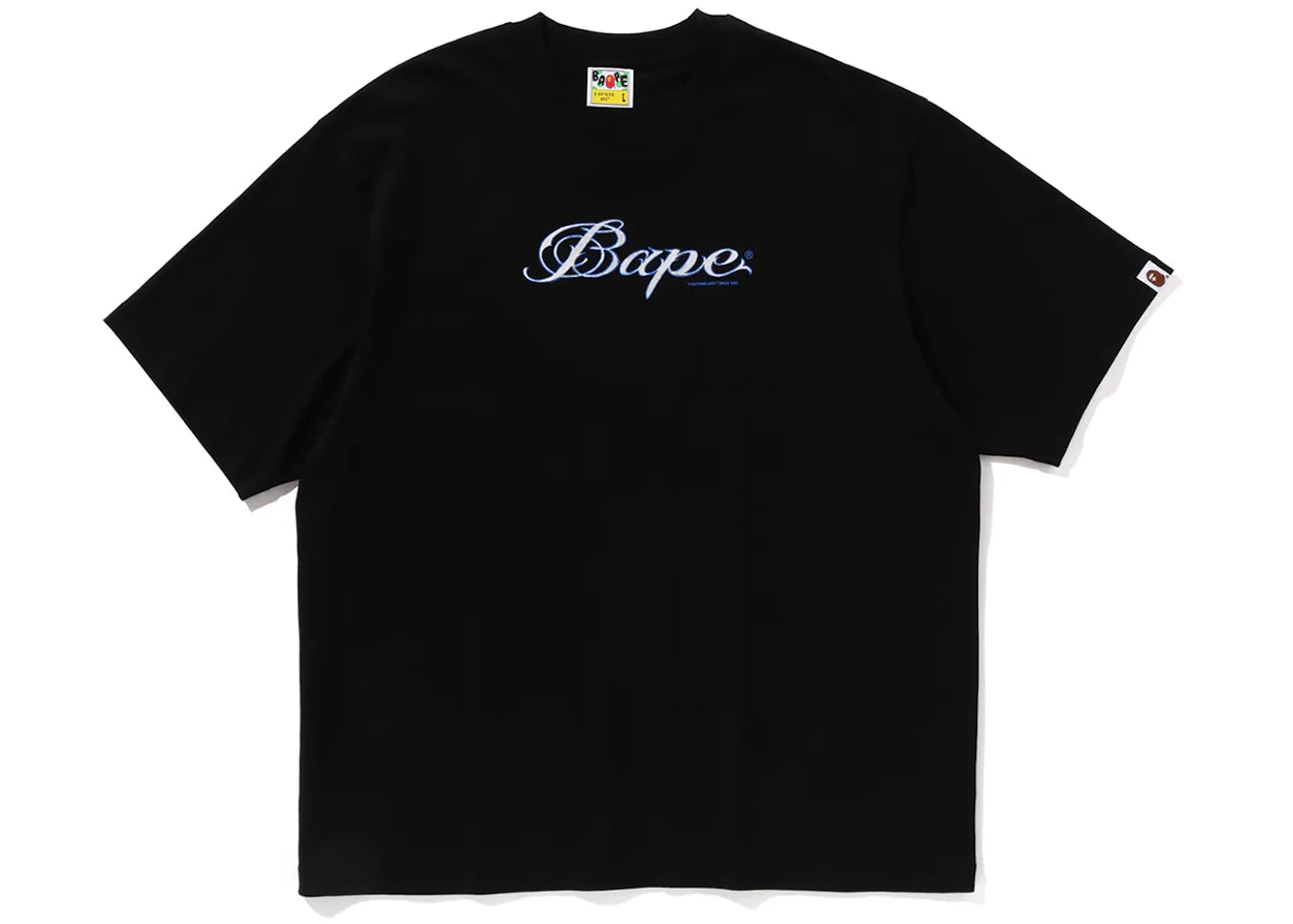 BAPE Logo Relaxed Fit Tee Black