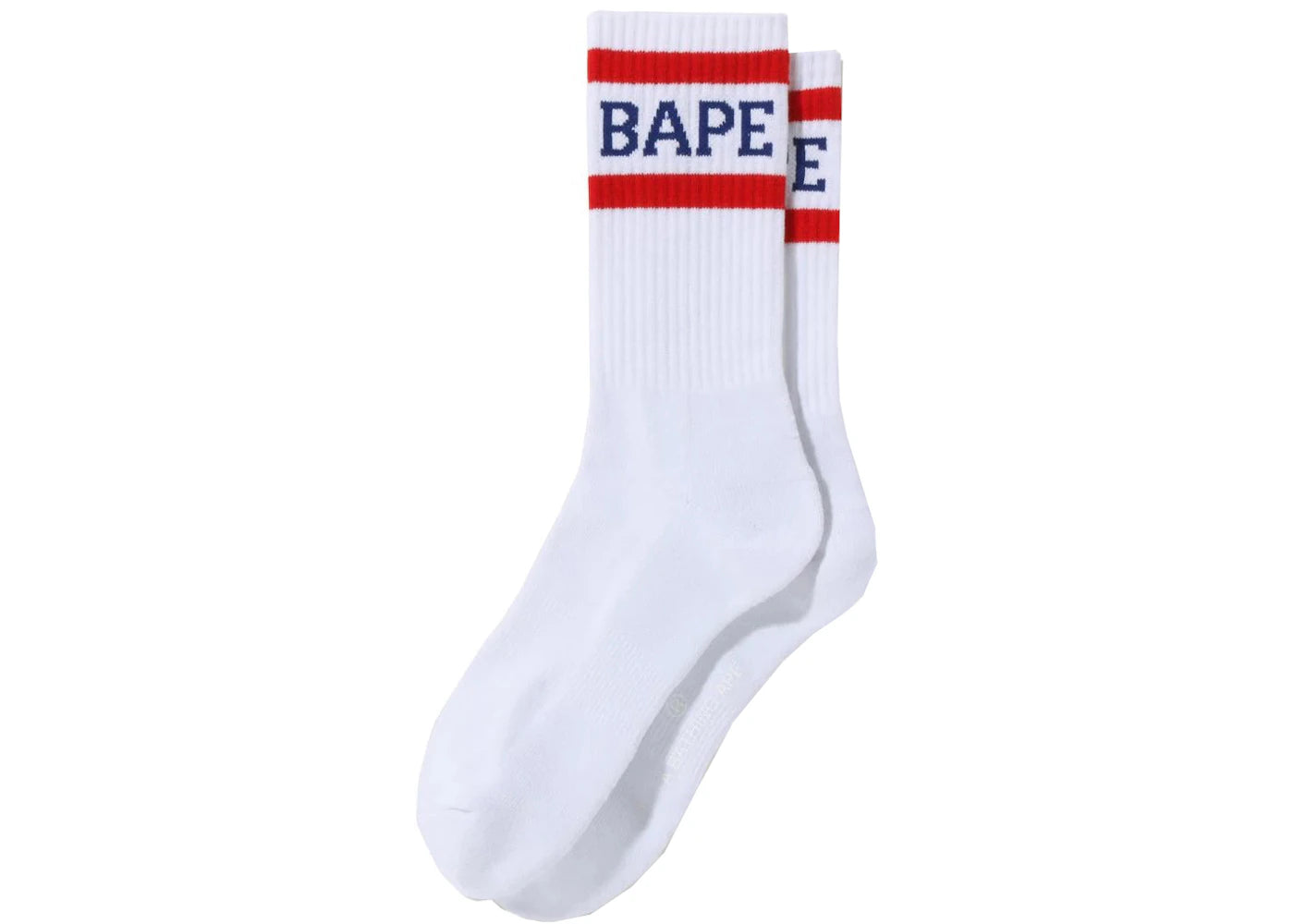 BAPE Logo Socks Red