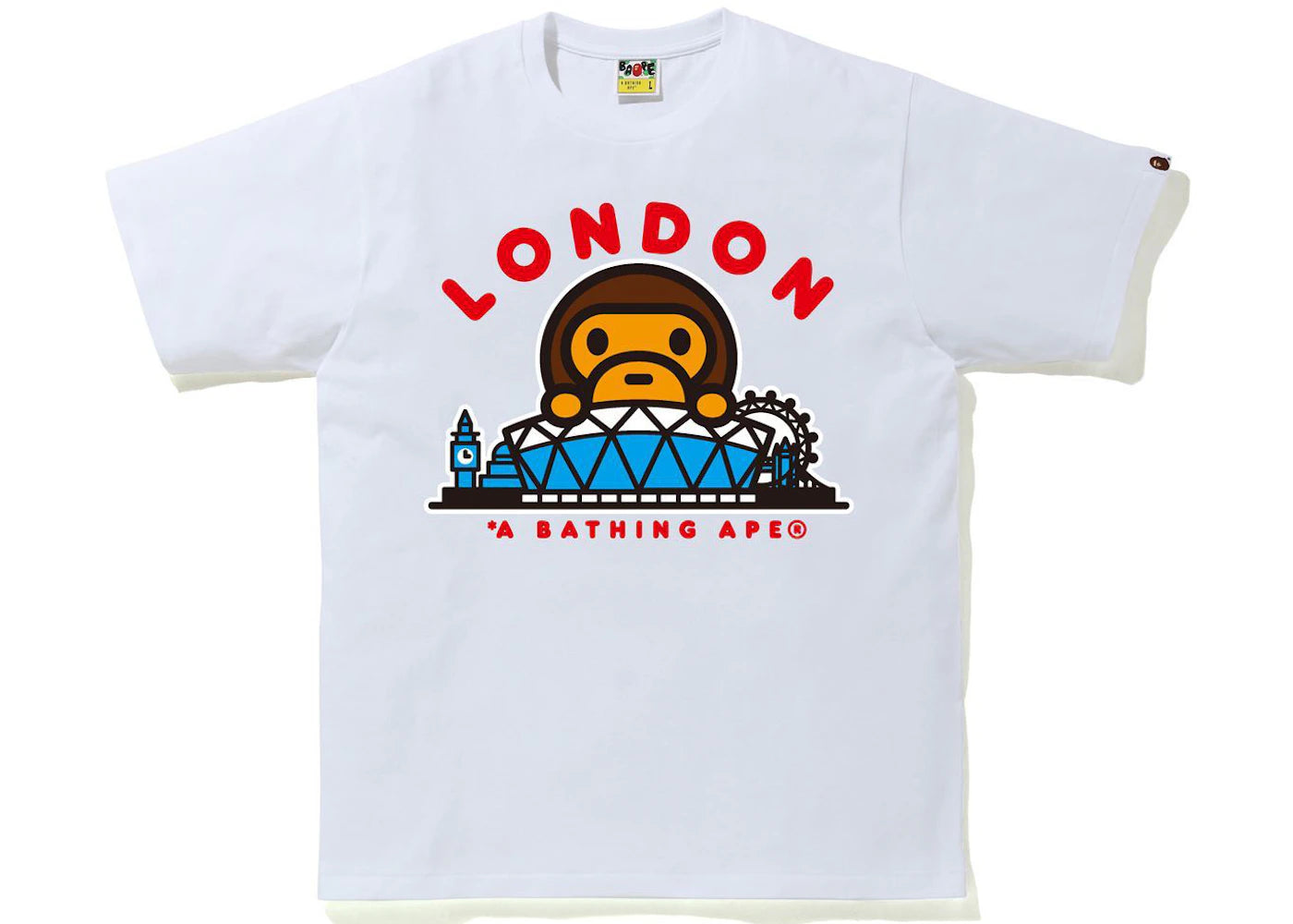 BAPE London Baby Milo Tee White
