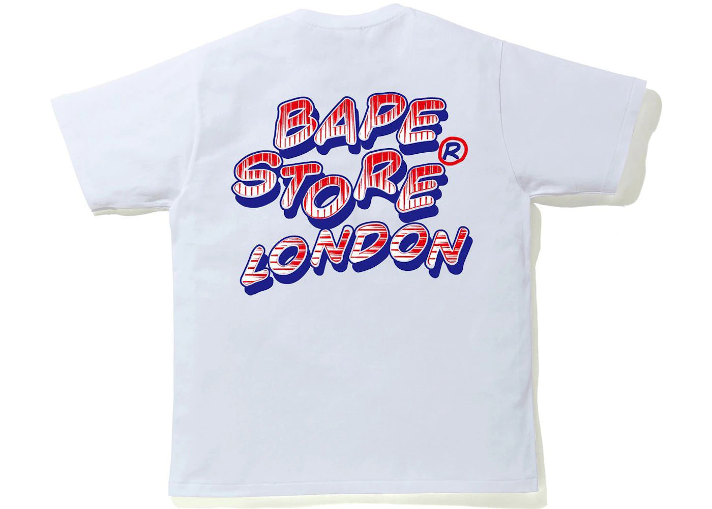 BAPE London Union Jack College Tee White