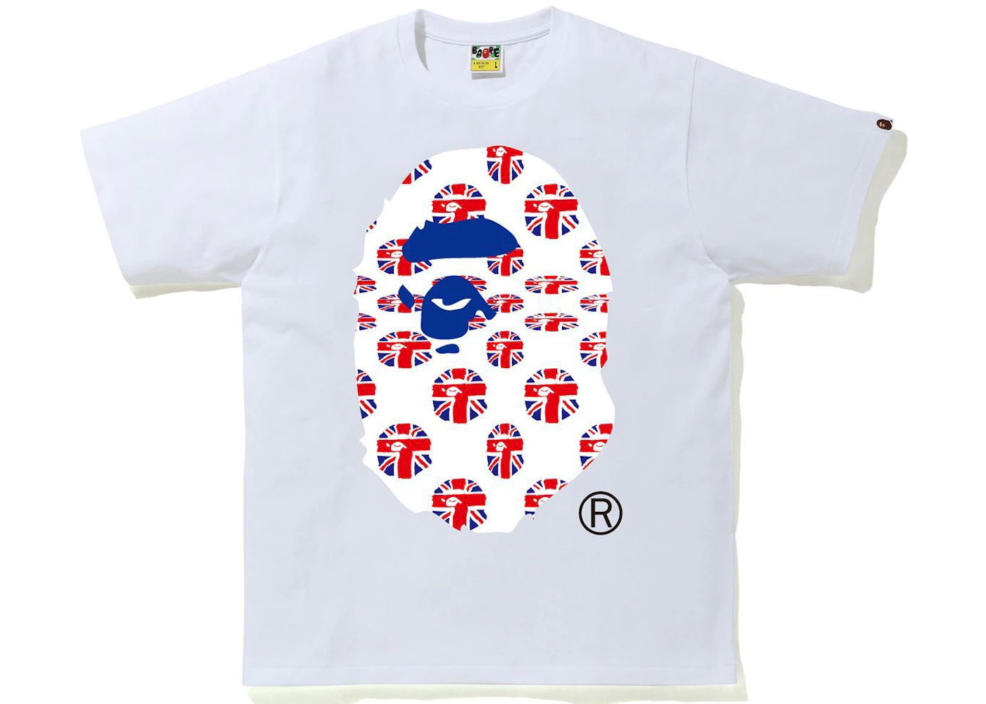 BAPE London Union Jack Tee White