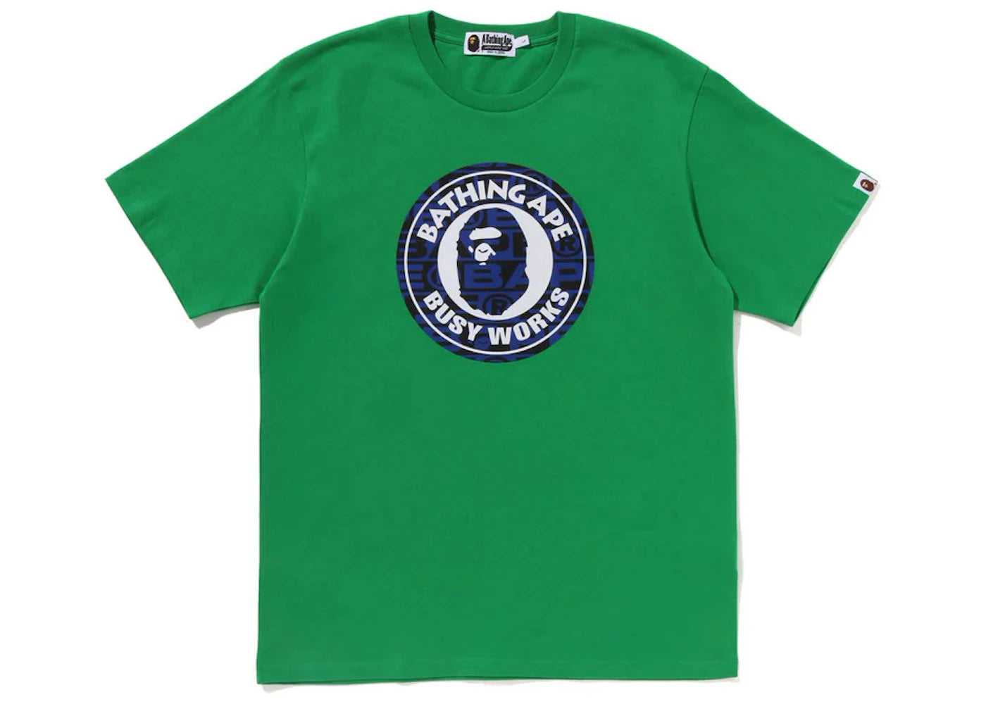 BAPE Lux Sport Pattern Busy Works Tee Green